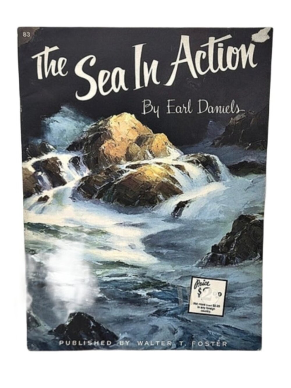Vintage Walter T. Foster "How to Paint" Series #83 The Sea In Action 10x14